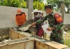 Babinsa Campurejo Dampingi Pembangunan Koperasi Desa/Kelurahan Merah Putih